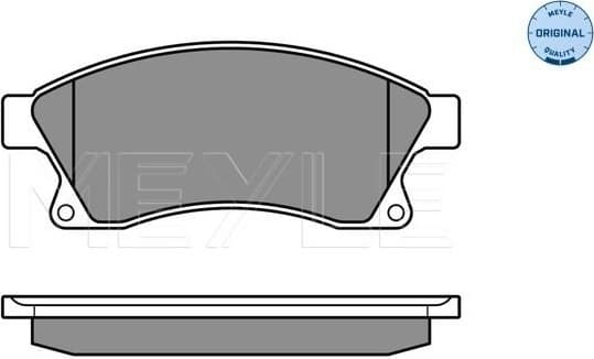 Brake Pad Set, disc brake MEYLE-ORIGINAL: True to OE. 025 250 3118/W