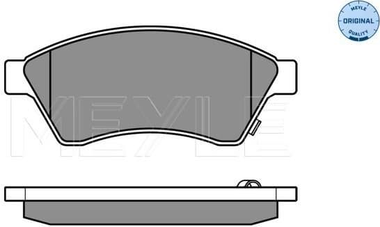 Brake Pad Set, disc brake MEYLE-ORIGINAL: True to OE. 025 250 3118/W - image 3