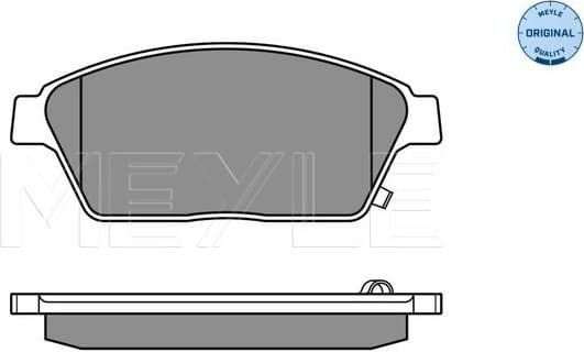 Brake Pad Set, disc brake MEYLE-ORIGINAL: True to OE. 025 250 3418/W - image 3