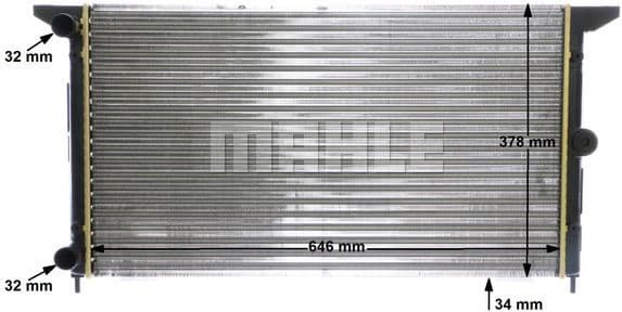 Radiator, engine cooling BEHR CR 607 000S - image 13