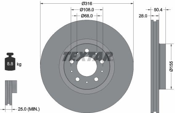 Brake Disc PRO 92126603