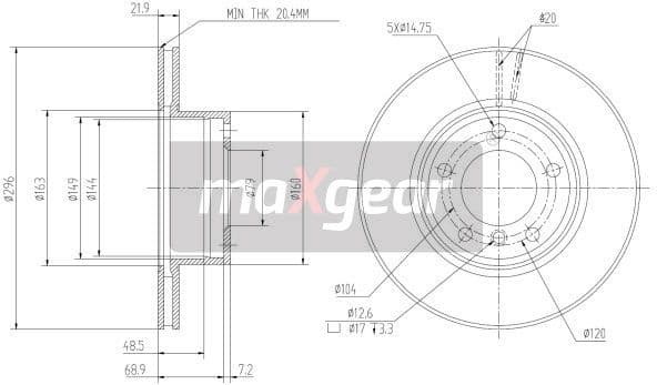 Brake Disc 19-0692 - image 2