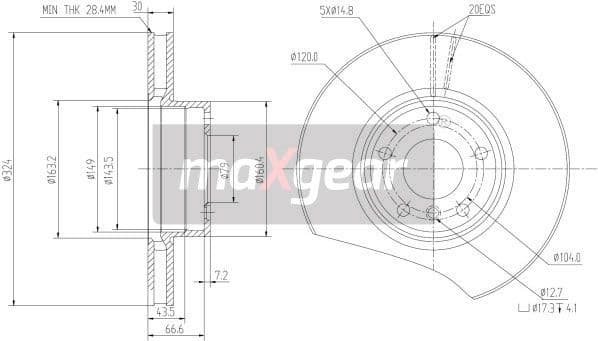 Brake Disc 19-1043 - image 2