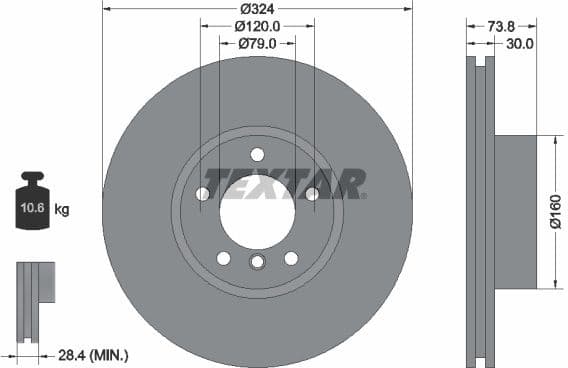 Brake Disc PRO+ 92107105
