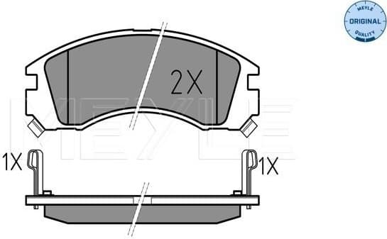 Brake Pad Set, disc brake MEYLE-ORIGINAL: True to OE. 025 213 6315/W