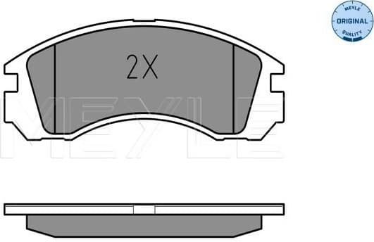Brake Pad Set, disc brake MEYLE-ORIGINAL: True to OE. 025 213 6315/W - image 2