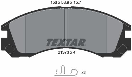 Brake Pad Set, disc brake 2137001
