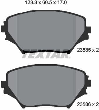 Brake Pad Set, disc brake 2358501