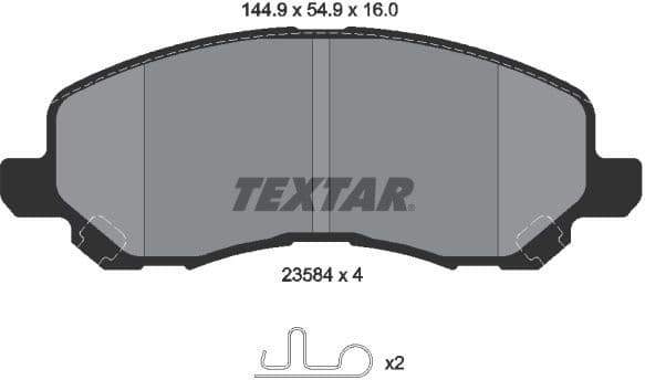 Brake Pad Set, disc brake 2358401