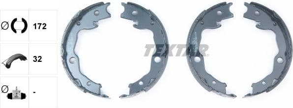 Brake Shoe Set, parking brake 91068200
