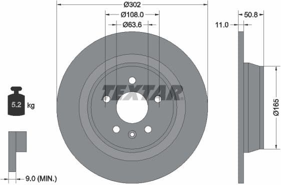 Brake Disc PRO 92159303