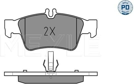 Brake Pad Set, disc brake MEYLE-PD: Advanced performance and design. 025 233 3416/PD