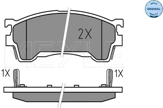 Brake Pad Set, disc brake MEYLE-ORIGINAL: True to OE. 025 217 5416/W - image 2