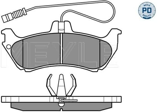 Brake Pad Set, disc brake MEYLE-PD: Advanced performance and design. 025 231 9017/PD