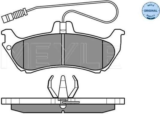 Brake Pad Set, disc brake MEYLE-ORIGINAL: True to OE. 025 231 9017/W