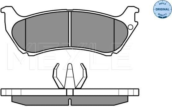 Brake Pad Set, disc brake MEYLE-ORIGINAL: True to OE. 025 231 9017/W - image 2