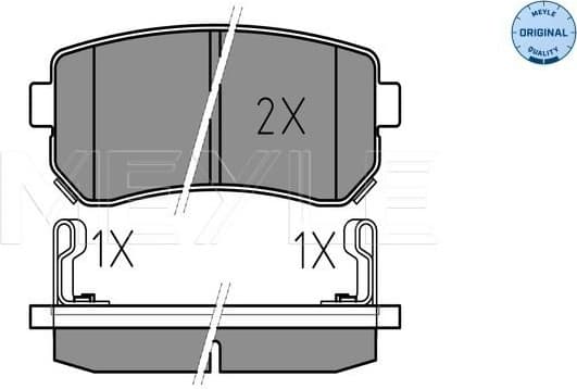 Brake Pad Set, disc brake MEYLE-ORIGINAL: True to OE. 025 243 2015/W
