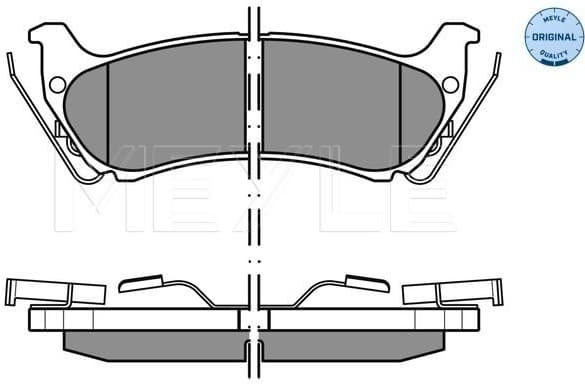 Brake Pad Set, disc brake MEYLE-ORIGINAL: True to OE. 025 231 9017/W - image 3