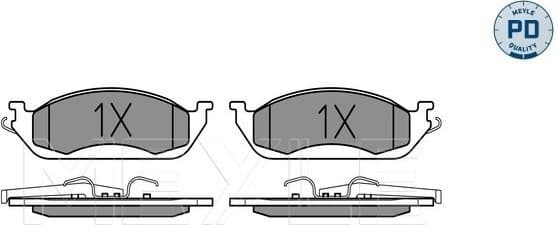 Brake Pad Set, disc brake MEYLE-PD: Advanced performance and design. 025 231 9317/PD - image 2