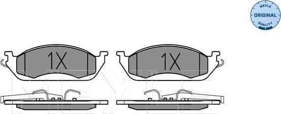 Brake Pad Set, disc brake MEYLE-ORIGINAL: True to OE. 025 231 9317/W - image 2