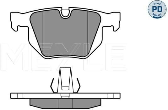 Brake Pad Set, disc brake MEYLE-PD: Advanced performance and design. 025 212 8217/PD - image 2