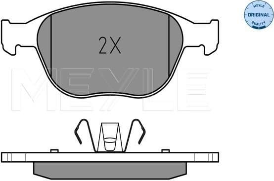 Brake Pad Set, disc brake MEYLE-ORIGINAL: True to OE. 025 234 4017
