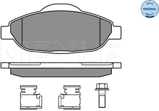Brake Pad Set, disc brake MEYLE-ORIGINAL: True to OE. 025 246 6017