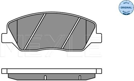 Brake Pad Set, disc brake MEYLE-ORIGINAL: True to OE. 025 243 5117/W