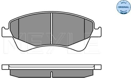 Brake Pad Set, disc brake MEYLE-ORIGINAL: True to OE. 025 242 0419/W