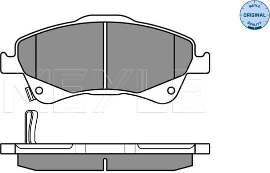 Brake Pad Set, disc brake MEYLE-ORIGINAL: True to OE. 025 242 0419/W - image 2
