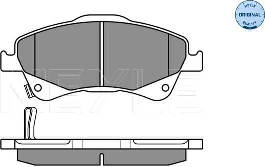 Brake Pad Set, disc brake MEYLE-ORIGINAL: True to OE. 025 242 0419/W - image 3