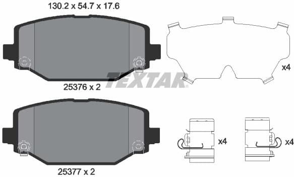 Brake Pad Set, disc brake 2537601