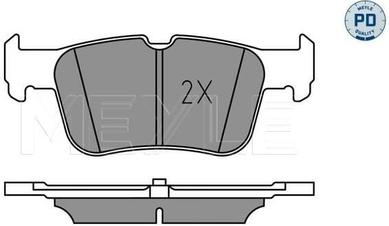 Brake Pad Set, disc brake MEYLE-PD: Advanced performance and design. 025 222 3116/PD