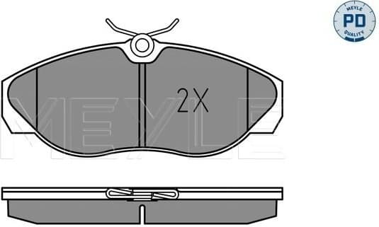 Brake Pad Set, disc brake MEYLE-PD: Advanced performance and design. 025 217 9719/PD - image 2