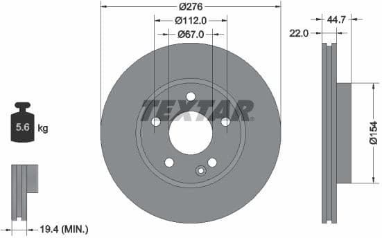 Brake Disc PRO 92131903