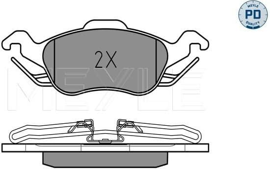 Brake Pad Set, disc brake MEYLE-PD: Advanced performance and design. 025 231 5419/PD - image 2