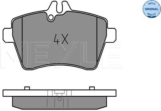 Brake Pad Set, disc brake MEYLE-ORIGINAL: True to OE. 025 240 7719