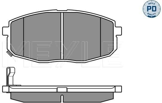 Brake Pad Set, disc brake MEYLE-PD: Advanced performance and design. 025 239 6617/PD - image 2