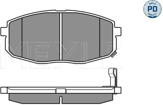 Brake Pad Set, disc brake MEYLE-PD: Advanced performance and design. 025 239 6617/PD - image 3