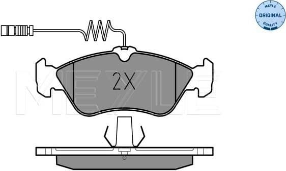 Brake Pad Set, disc brake MEYLE-ORIGINAL: True to OE. 025 215 9218