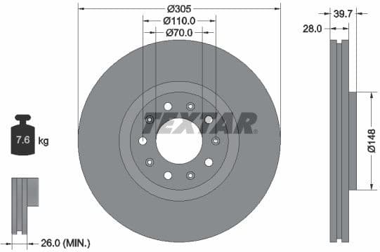 Brake Disc PRO 92220803