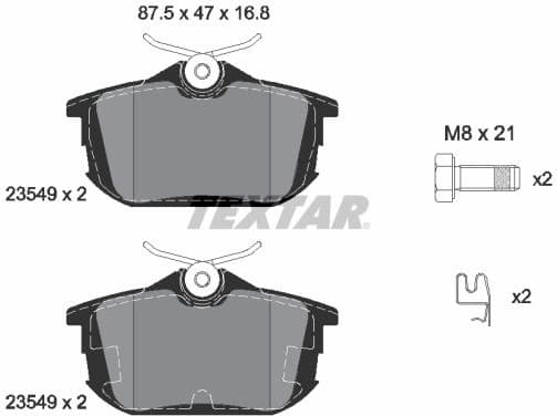 Brake Pad Set, disc brake Q+ 2354901