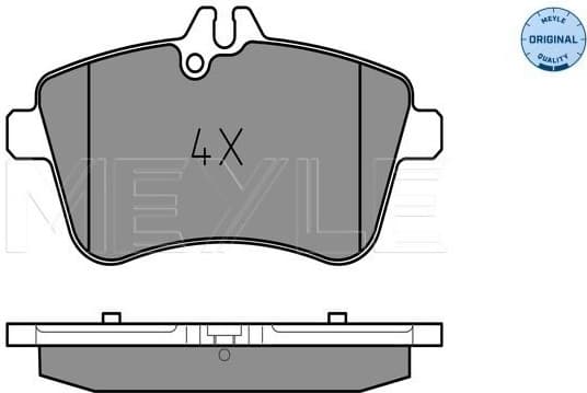 Brake Pad Set, disc brake MEYLE-ORIGINAL: True to OE. 025 238 8120