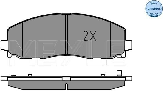 Brake Pad Set, disc brake MEYLE-ORIGINAL: True to OE. 025 253 7919