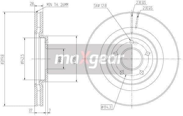 Brake Disc 19-2364 - image 2