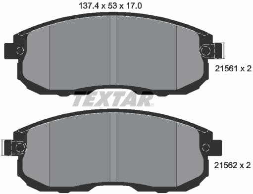 Brake Pad Set, disc brake 2156201