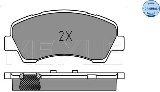 Brake Pad Set, disc brake MEYLE-ORIGINAL: True to OE. 025 252 5118 - image 2