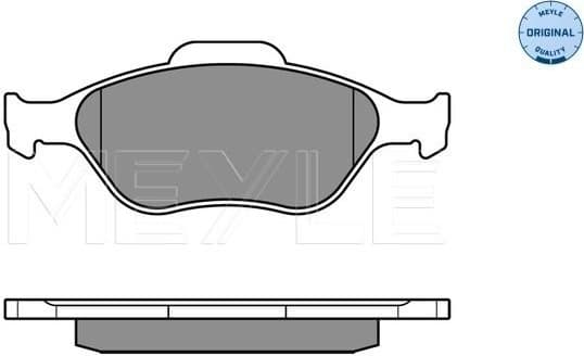 Brake Pad Set, disc brake MEYLE-ORIGINAL: True to OE. 025 232 0217/W