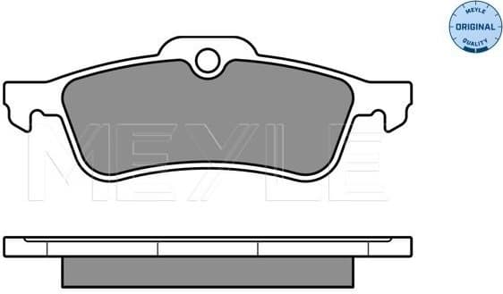 Brake Pad Set, disc brake MEYLE-ORIGINAL: True to OE. 025 245 7415/W