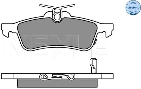 Brake Pad Set, disc brake MEYLE-ORIGINAL: True to OE. 025 245 7415/W - image 3